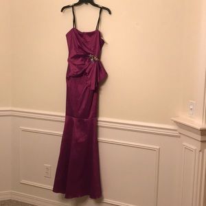 NWT Betsy & Adam Purple Evening Gown 12